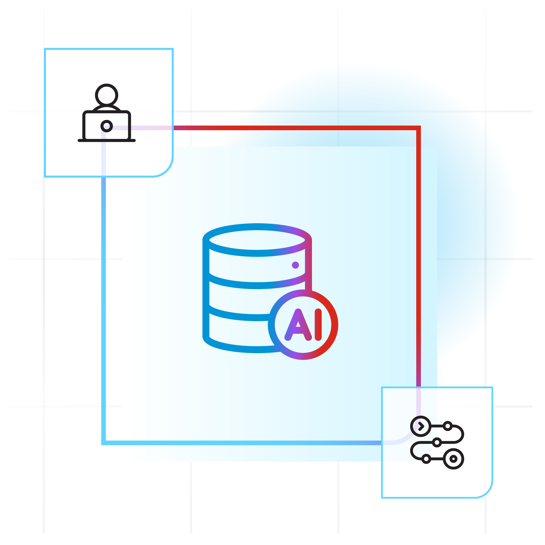 AI-assisted workflow illustration 