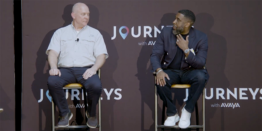 Michael Hanke and Alex Williams at Avaya Journeys DC