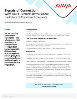 Signals of Connection on Future of Customer Experience report cover