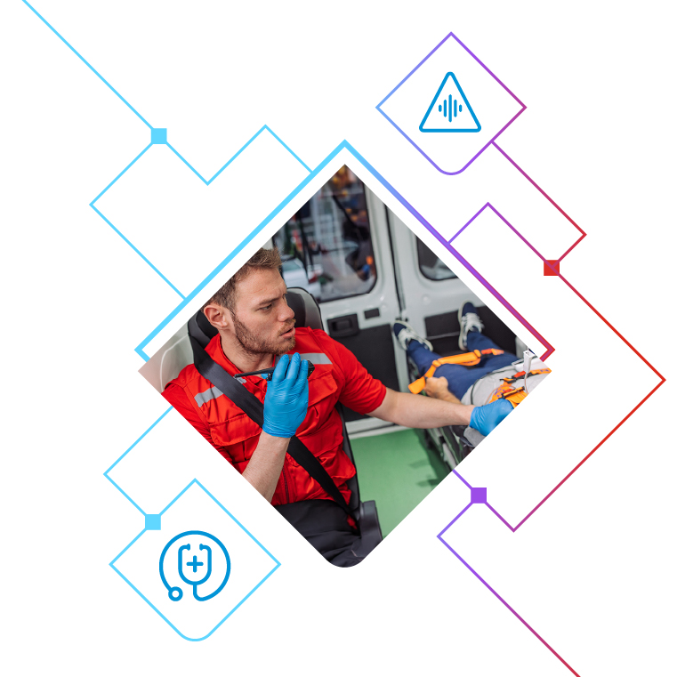 Critical communications infastructure illustration
