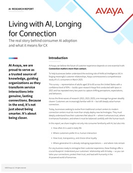 AI for Customer Experience report cover