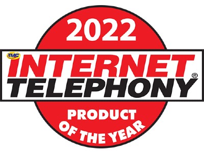 TMC 2022 Internet Telephony Product of the Year Award logo