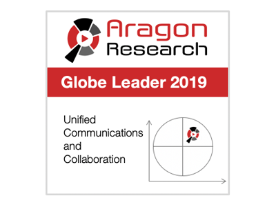 April 2019: Avaya is recognized as a Leader for the second consecutive year in the Aragon Research Globe™ for Unified Communications and Collaboration.