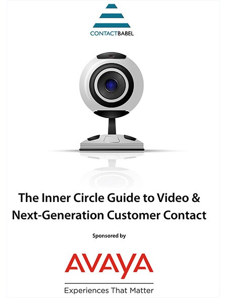 Cover of the Inner Circle Guide to Video & Next-Generation Customer Contact by ContactBabel