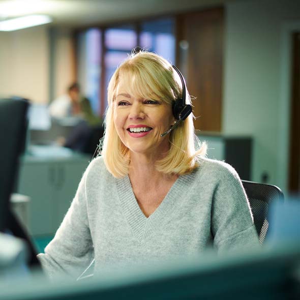 Call center worker