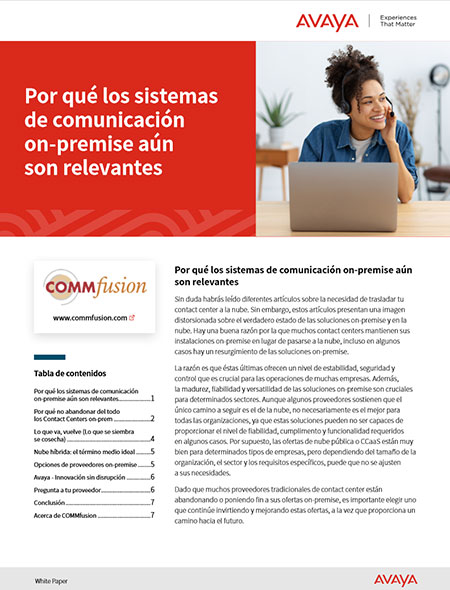 Por qué los sistemas de comunicación on-premise aún son relevantes